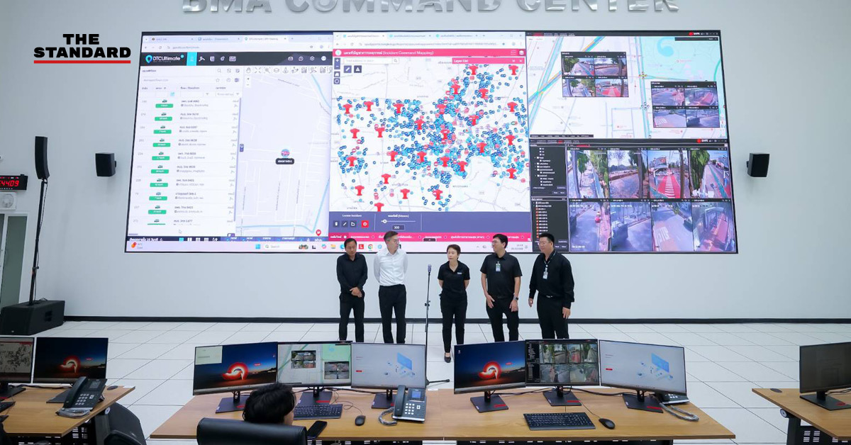 รศ.ทวิดา กมลเวชช รองผู้ว่าฯ กทม. ตรวจเยี่ยม BMA Command Center ศูนย์รับมือภัยพิบัติด้วยระบบ AI และกล้อง 6 หมื่นตัว