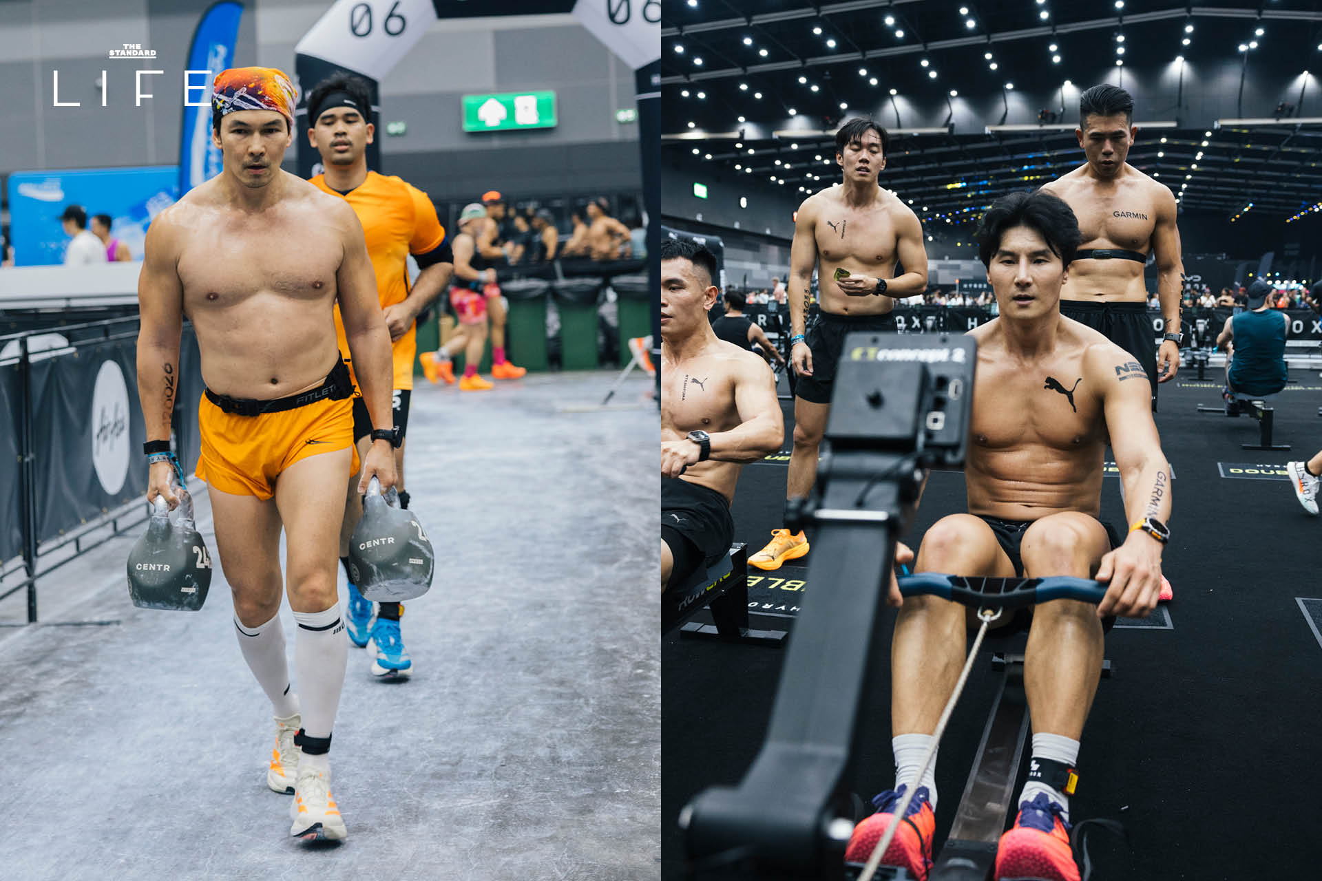 ภาพบรรยากาศนักแสดงและอินฟลูเอนเซอร์ชื่อดังร่วมการแข่งขัน Men Doubles สุดเข้มข้น ในงาน BYD HYROX Bangkok 2026 ณ ไบเทค บางนา 6