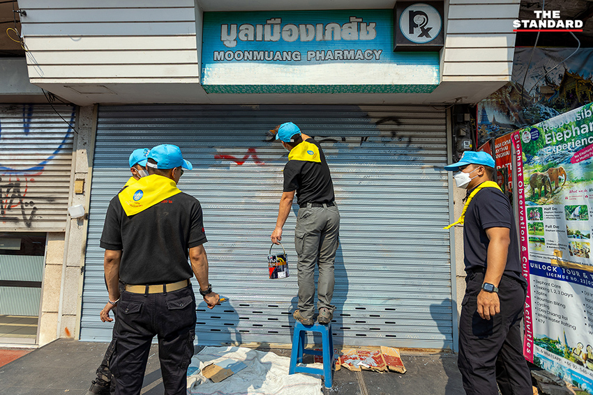 ภาพการปรับปรุงภูมิทัศน์และทำความสะอาดบริเวณเมืองเก่าเชียงใหม่ เตรียมพร้อมรับการประเมินมรดกโลก 4