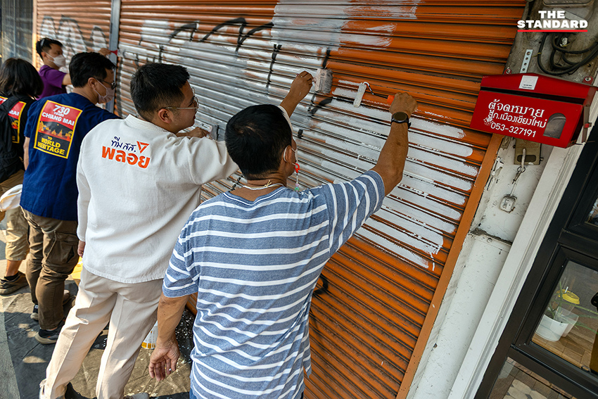 ภาพการปรับปรุงภูมิทัศน์และทำความสะอาดบริเวณเมืองเก่าเชียงใหม่ เตรียมพร้อมรับการประเมินมรดกโลก 6