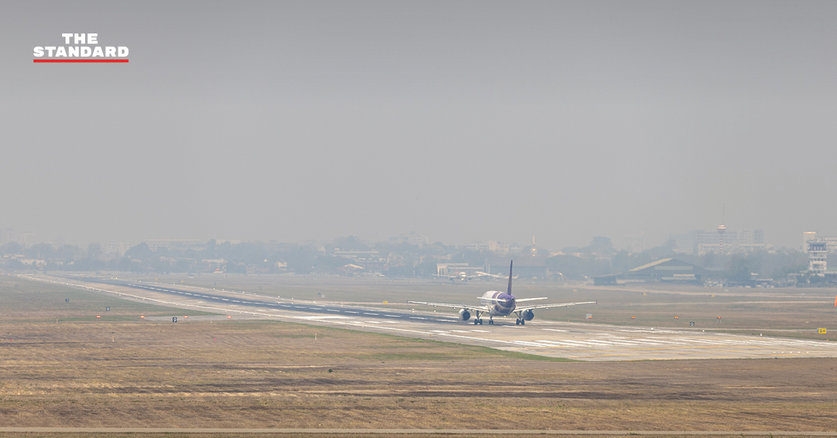 ภาพสถานการณ์ฝุ่น PM2.5 ปกคลุมเมืองเชียงใหม่ที่วิกฤตหนัก