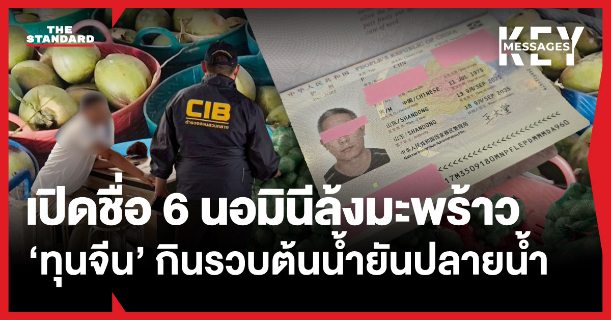 ภาพล้งมะพร้าวในราชบุรี ทุนจีนใช้ นอมินีสวมสิทธิ์คนไทยผูกขาดธุรกิจ