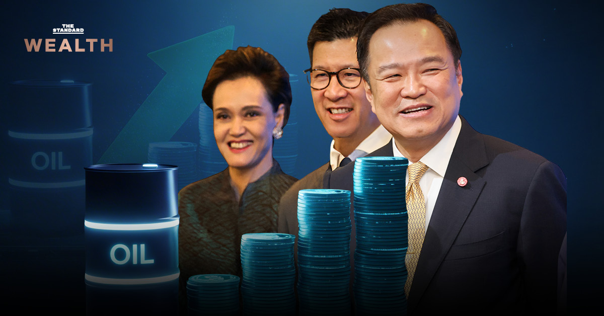 ภาพอนุทิน ชาญวีรกูล, เอกนิติ นิติทัณฑ์ประภาส และ ศุภจี สุธรรมพันธุ์ ซึ่งเป็นทีมเศรษฐกิจหลักของ ครม.อนุทิน 2 พร้อมข้อความเกี่ยวกับวิกฤตค่าครองชีพและน้ำมันแพง