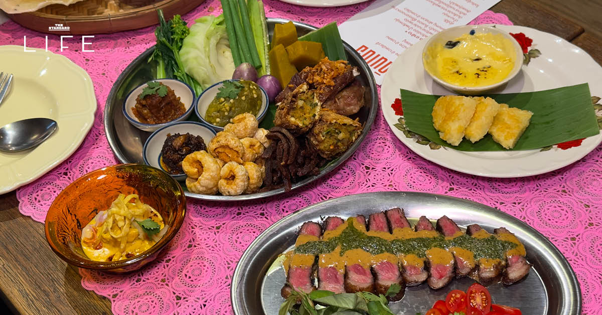 ภาพอาหารเหนือสำรับคุณยายจากโปรเจกต์ ‘ดินเน้อ’ โดย Ongtong ที่อารีย์