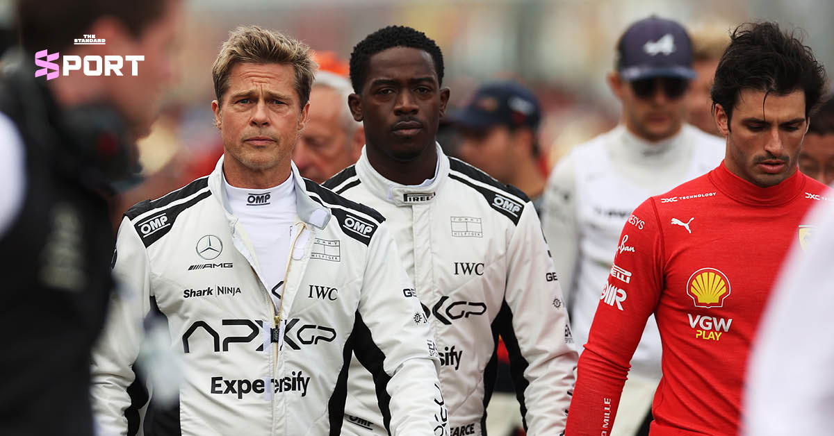 โปสเตอร์ภาพยนตร์ F1 The Movie พร้อมข้อความระบุว่าคว้ารางวัล Best Sound จาก Oscars