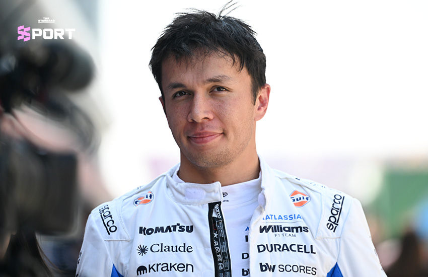 จอร์จ รัสเซลล์ นักแข่งรถฟอร์มูล่าวันทีม เมอร์เซเดส ในการแข่งขัน Chinese Grand Prix 7