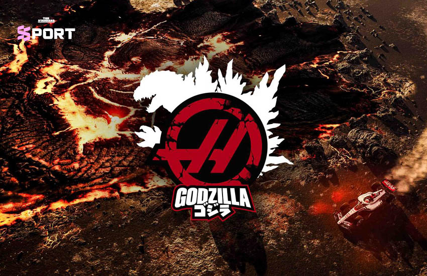 รถแข่ง Haas F1 Team ลวดลายพิเศษธีม Godzilla สำหรับการแข่งขัน Japanese Grand Prix 1