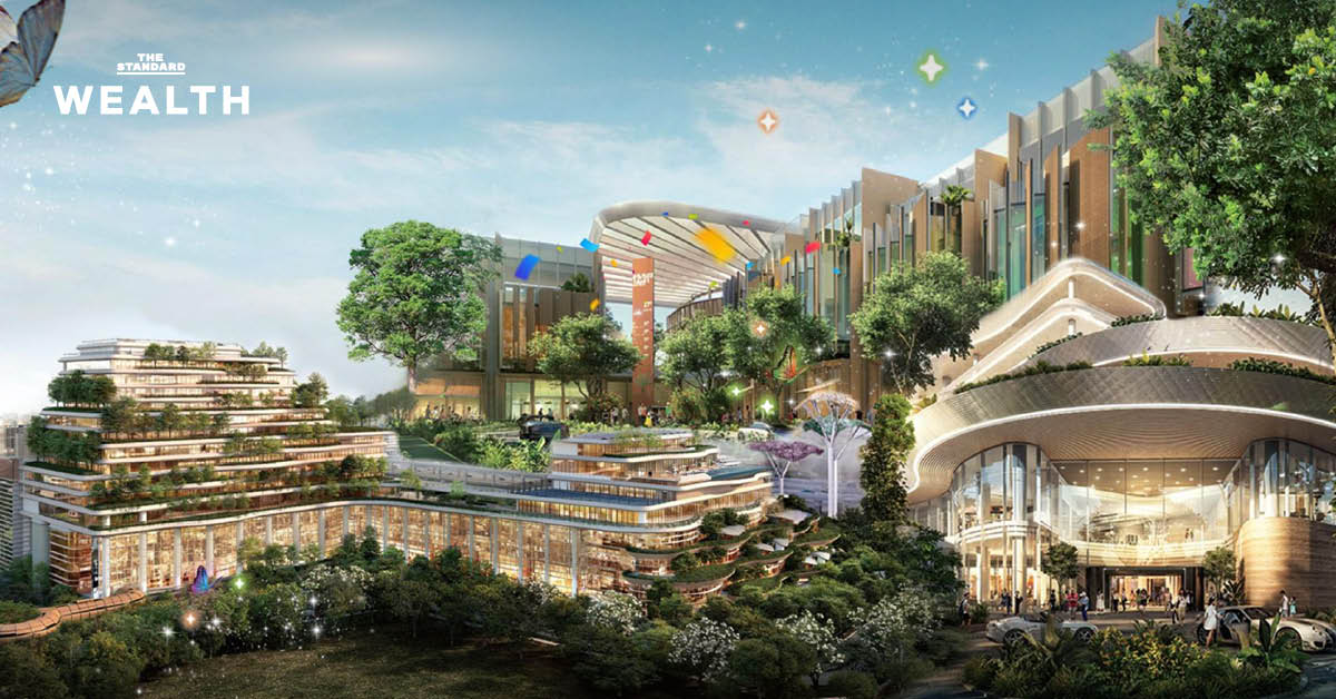 ภาพอาคารโครงการ Happitat โครงการมิกซ์ยูสริมถนนบางนา-ตราด