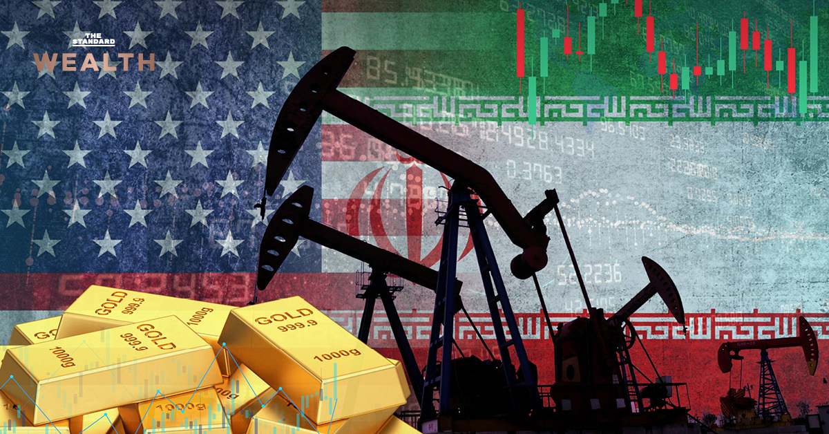 ภาพช่องแคบฮอร์มุซ เส้นทางเดินเรือขนส่งน้ำมันสำคัญของโลก ท่ามกลางวิกฤตที่ส่งผลกระทบต่อเศรษฐกิจโลกและราคาทองคำ