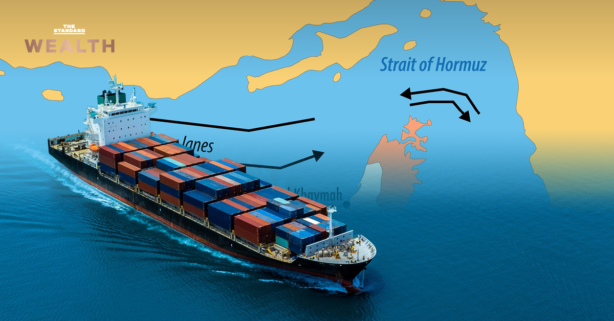 ภาพกราฟิกช่องแคบฮอร์มุซ เส้นทางยุทธศาสตร์พลังงานโลก ที่ส่งผลกระทบต่อเศรษฐกิจและราคาพลังงานของประเทศไทย
