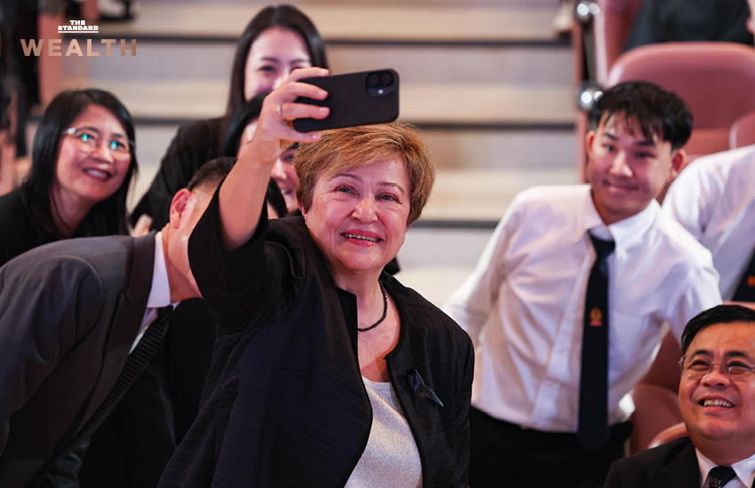 คริสตาลินา กอร์เกียวา กรรมการจัดการ IMF กล่าวสุนทรพจน์ต่อกลุ่ม Gen Z ณ จุฬาลงกรณ์มหาวิทยาลัย เรื่อง AI และเศรษฐกิจผันผวน 6