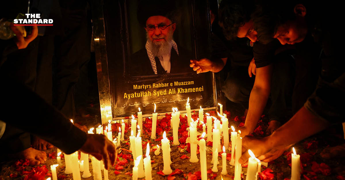 ธงชาติอิหร่านโบกสะบัด สื่อถึงการประกาศจุดยืนไมยอมจำนนต่อการรุกรานจากต่างชาติ