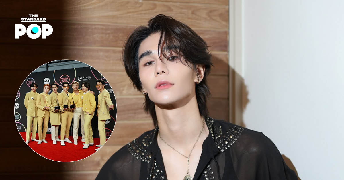 ภาพ เจฟ ซาเตอร์ ศิลปินหนุ่มที่กำลังให้สัมภาษณ์ถึงความฝันในการร่วมงานกับวง BTS