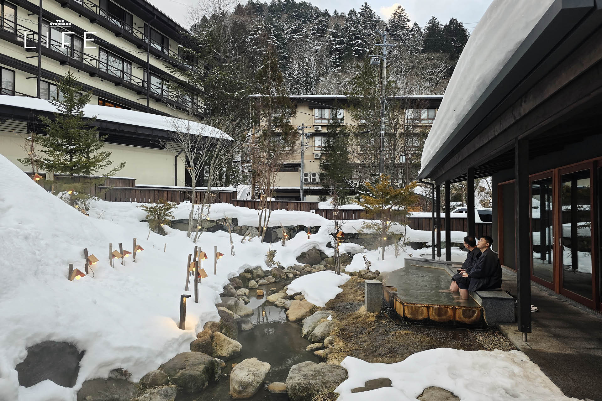 ภาพเรียวกัง KAI Okuhida ท่ามกลางหิมะในหมู่บ้านออนเซน Okuhida Onsen ประเทศญี่ปุ่น บรรยากาศเงียบสงบเหมาะแก่การพักผ่อน 13