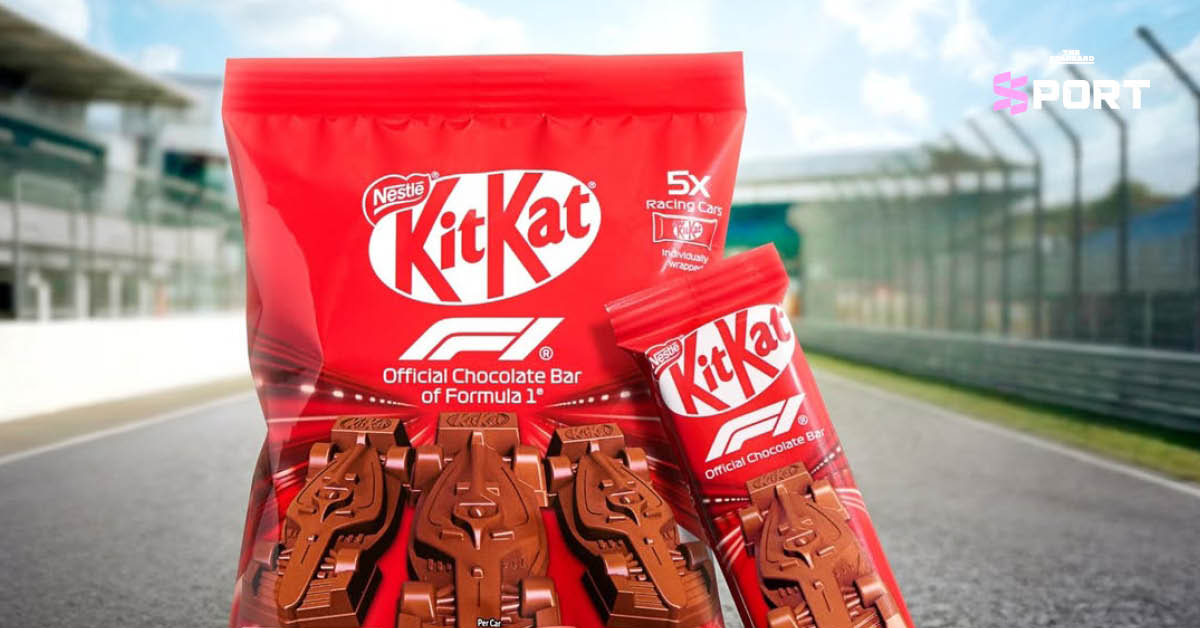 ภาพจำลอง KitKat คอลเลกชัน Formula 1 ซึ่งถูกโจรกรรมไปกว่า 12 ตัน