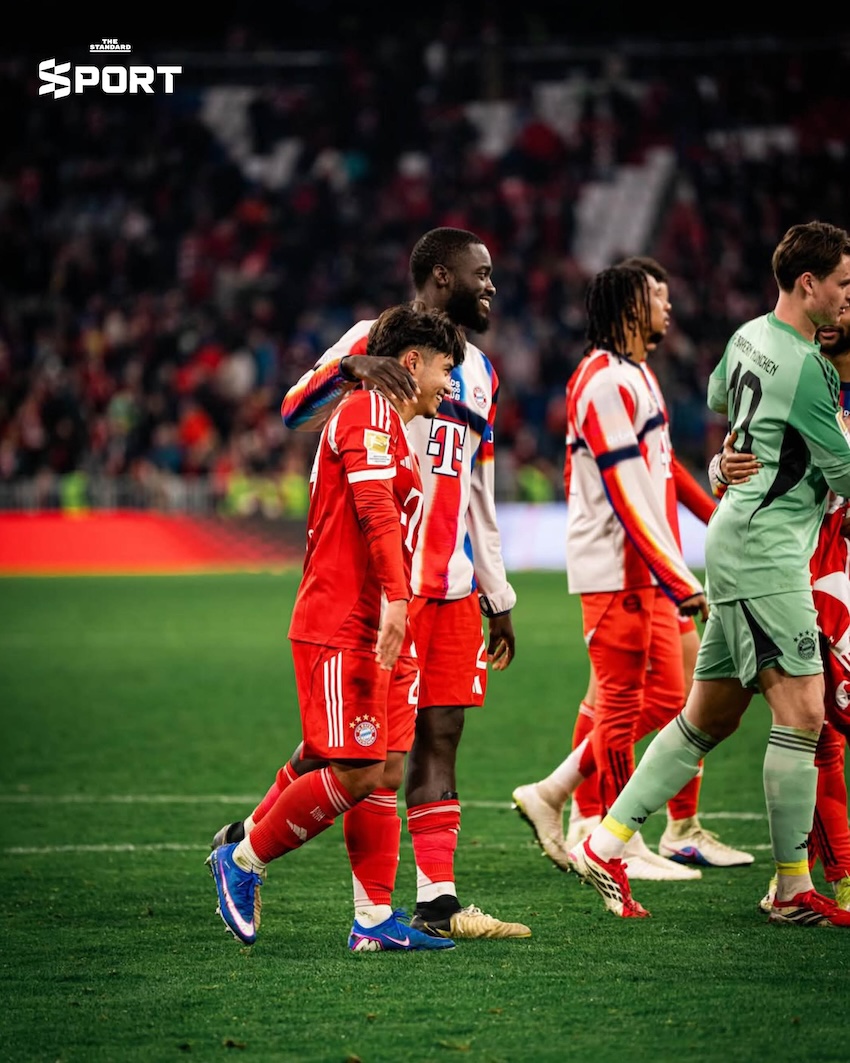 ไมคอน คาร์โดโซ ดาวรุ่งบาเยิร์น มิวนิค ขณะลงสนามประเดิมทีมชุดใหญ่ในบุนเดสลีกา 4