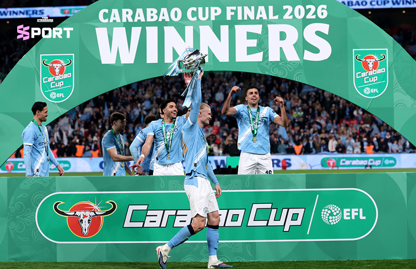 ภาพนักเตะ แมนเชสเตอร์ ซิตี้ ฉลองแชมป์คาราบาว คัพ 2025/26 สมัยที่ 9 3