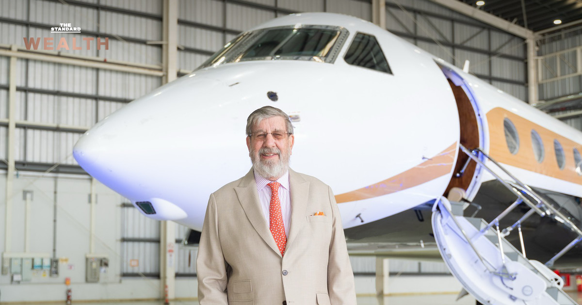 ภาพผู้บริหาร MJets และ Gulfstream แถลงข่าวความร่วมมือเป็นตัวแทนจำหน่ายเครื่องบินเจ็ตในประเทศไทย