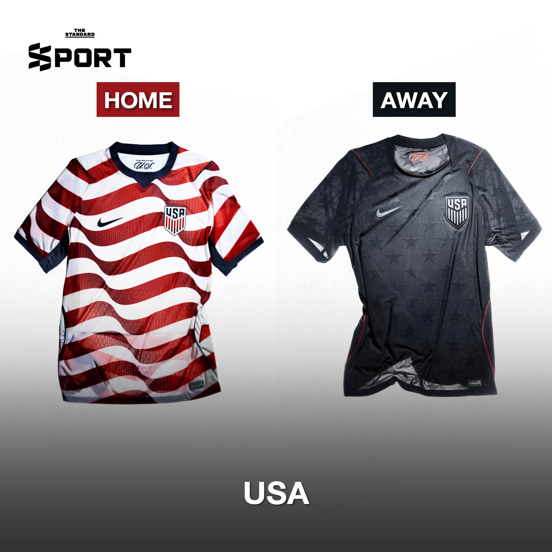 นักฟุตบอลสวมเสื้อแข่ง Nike ทีมชาติสำหรับฟุตบอลโลก 2026 10