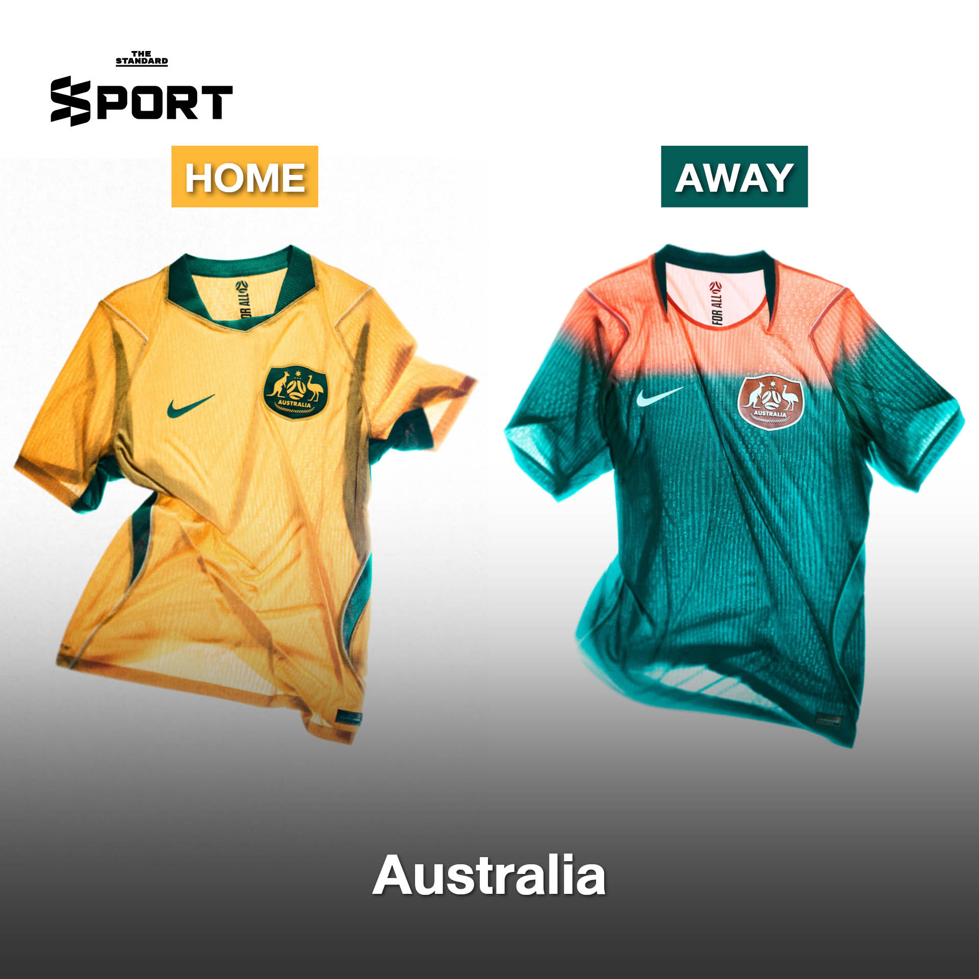 นักฟุตบอลสวมเสื้อแข่ง Nike ทีมชาติสำหรับฟุตบอลโลก 2026 12