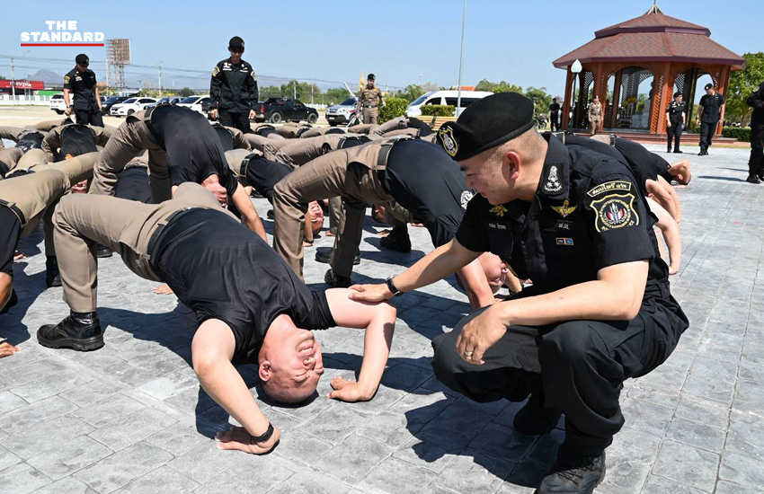 พล.ต.ท.อาชยน ไกรทอง ประธานเปิดการฝึกอบรม 'สยบไพรี 69' เพื่อยกระดับยุทธวิธีตำรวจปราบปรามยาเสพติด 1