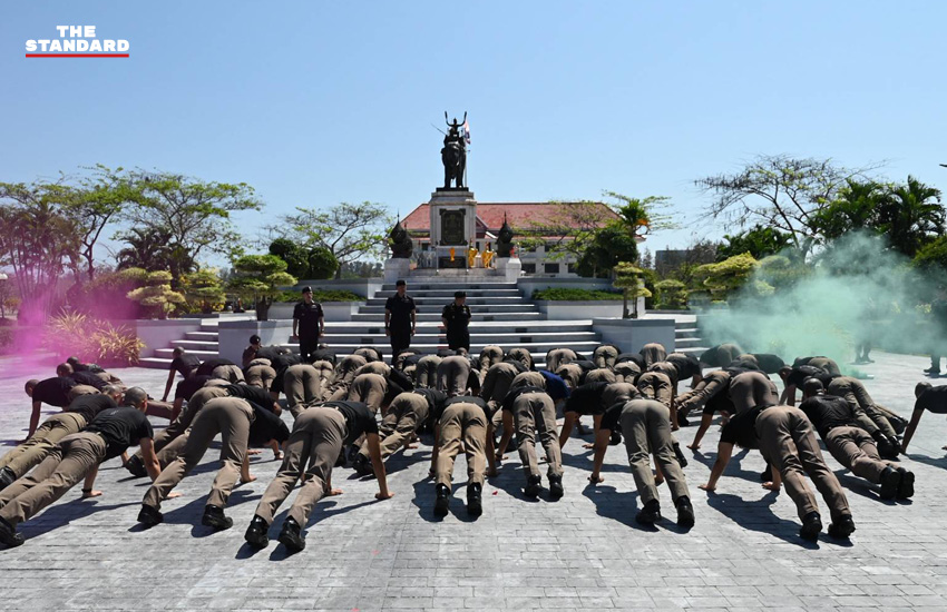 พล.ต.ท.อาชยน ไกรทอง ประธานเปิดการฝึกอบรม 'สยบไพรี 69' เพื่อยกระดับยุทธวิธีตำรวจปราบปรามยาเสพติด 2