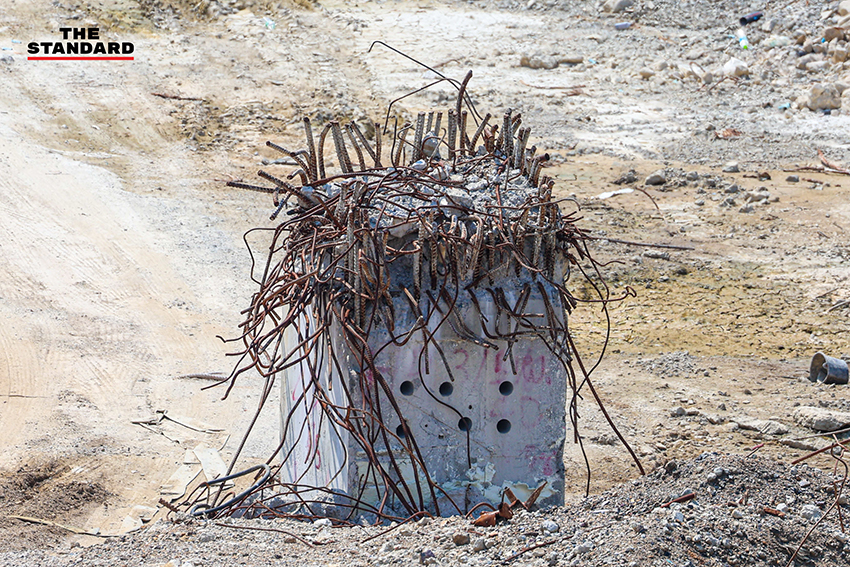 ภาพซากอาคาร สตง. ที่พังถล่มลงมา เนื่องจากปัญหาการทุจริตและคอนกรีตไม่ได้มาตรฐาน 10