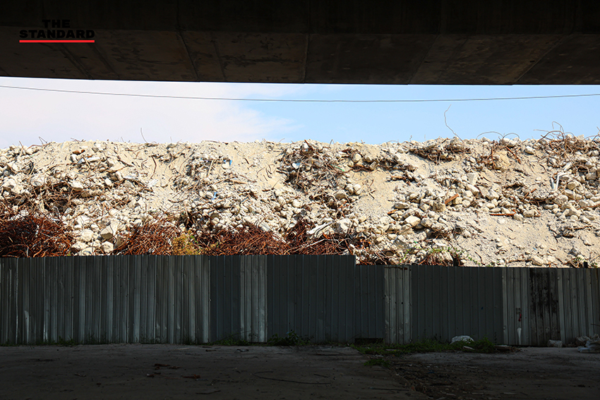 ภาพซากอาคาร สตง. ที่พังถล่มลงมา เนื่องจากปัญหาการทุจริตและคอนกรีตไม่ได้มาตรฐาน 5