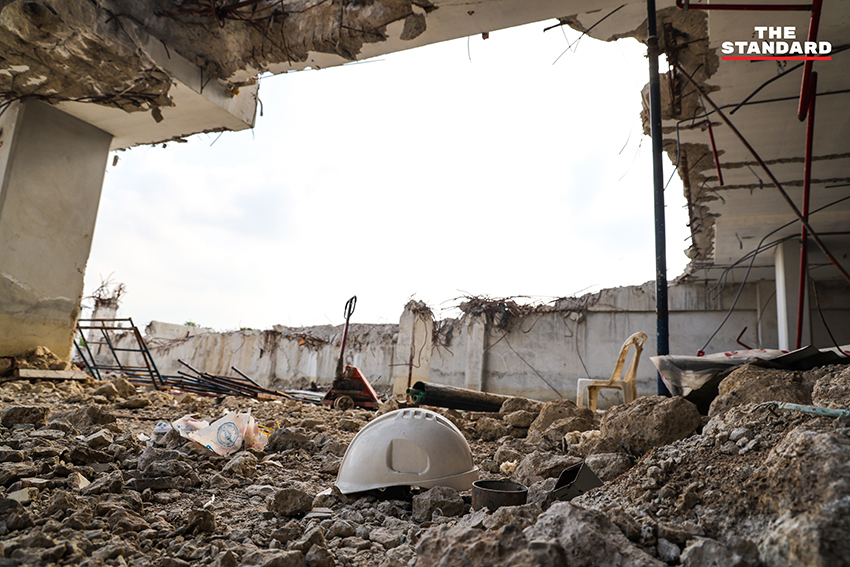 ภาพถ่ายมุมสูงพื้นที่โครงการก่อสร้างอาคาร สตง. แห่งใหม่ที่เคยพังถล่ม ครบรอบ 1 ปี ปัจจุบันเคลียร์ซากแล้ว เหลือเพียงร่องรอยความสูญเสีย 3