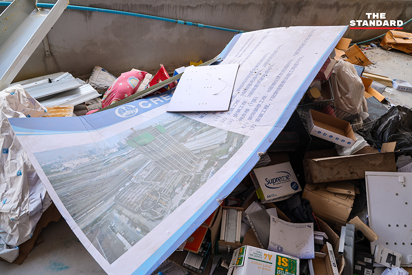 ภาพถ่ายมุมสูงพื้นที่โครงการก่อสร้างอาคาร สตง. แห่งใหม่ที่เคยพังถล่ม ครบรอบ 1 ปี ปัจจุบันเคลียร์ซากแล้ว เหลือเพียงร่องรอยความสูญเสีย 8