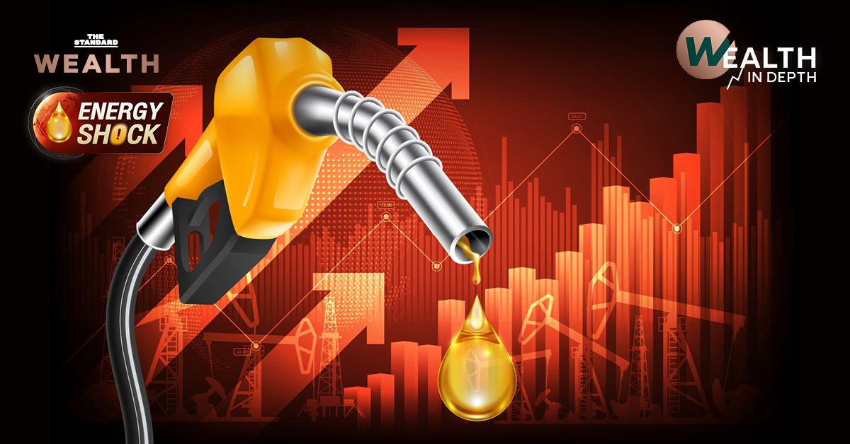 กราฟราคาน้ำมันดีเซลและเงินอุดหนุนจากกองทุนน้ำมันเชื้อเพลิง แสดงการปรับขึ้นและแนวโน้มราคาดีเซล