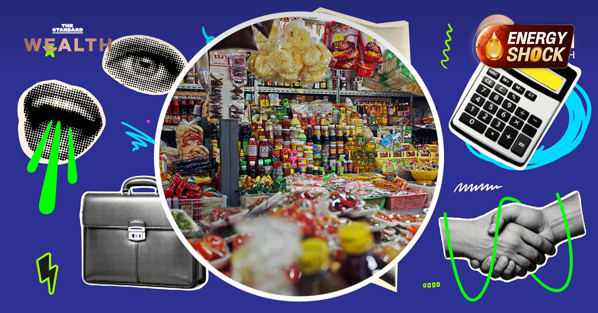 ภาพประกอบแสดงราคาน้ำมันและราคาสินค้าอุปโภคบริโภคที่ปรับตัวสูงขึ้น สะท้อนวิกฤตค่าครองชีพ