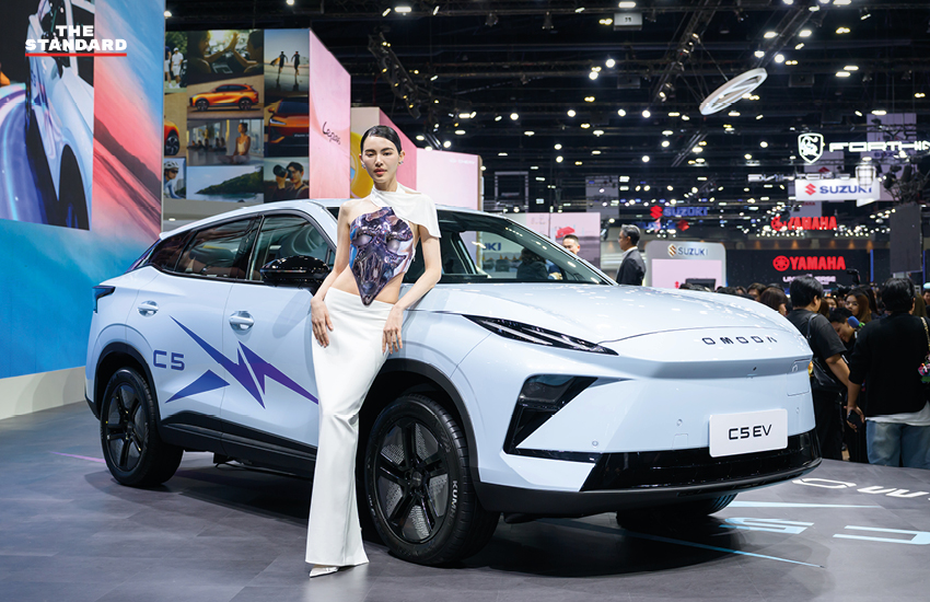 ภาพรถยนต์ไฟฟ้า OMODA C5 EV และ JAECOO 5 EV MAX+ ที่บูธ OMODA & JAECOO ในงาน Bangkok International Motor Show 2026 1