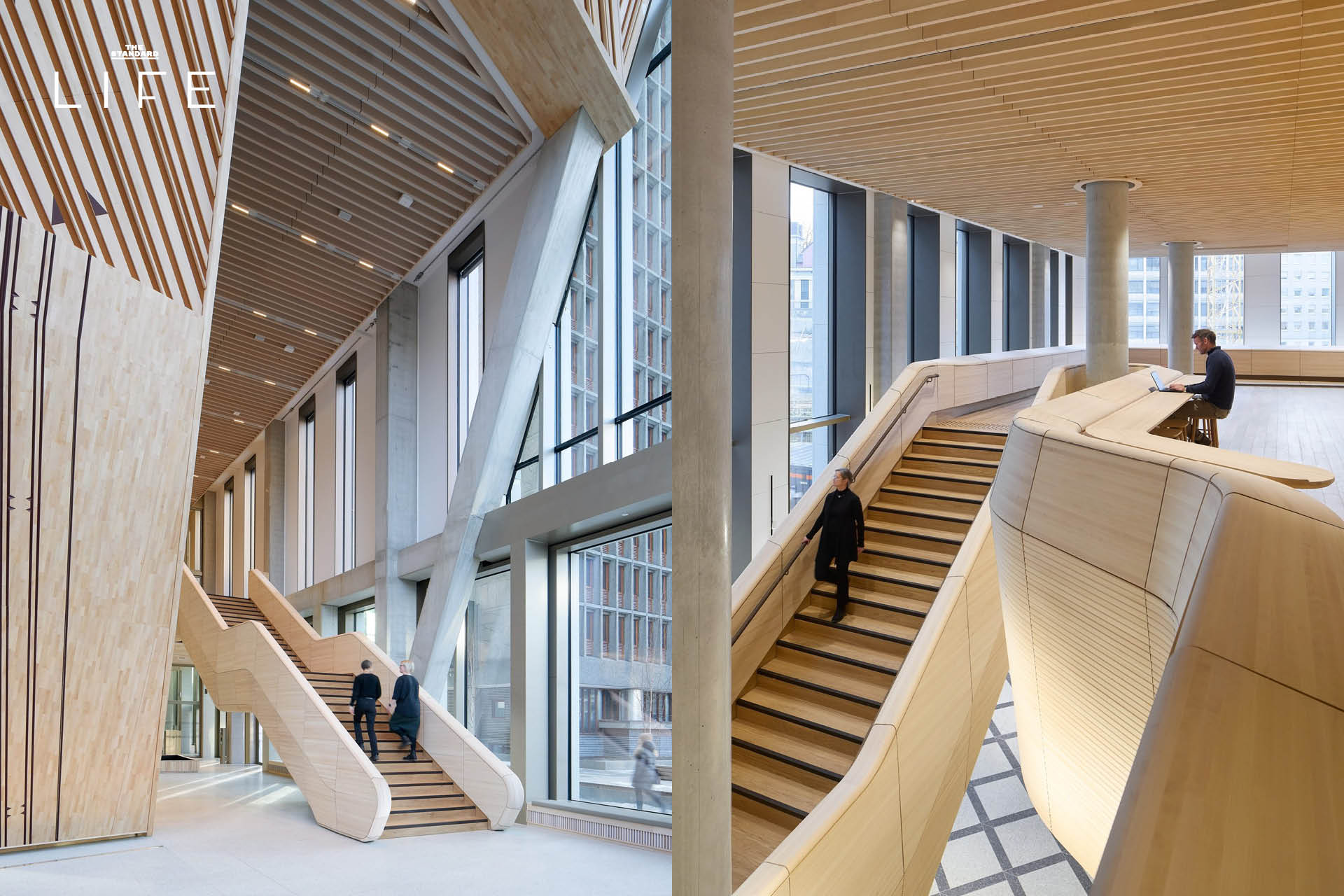 ภาพภายในอาคารศูนย์ราชการ New Government Quarter Oslo ประเทศนอร์เวย์ ที่ออกแบบสไตล์นอร์ดิก ผสานความทันสมัยและความปลอดภัย 2