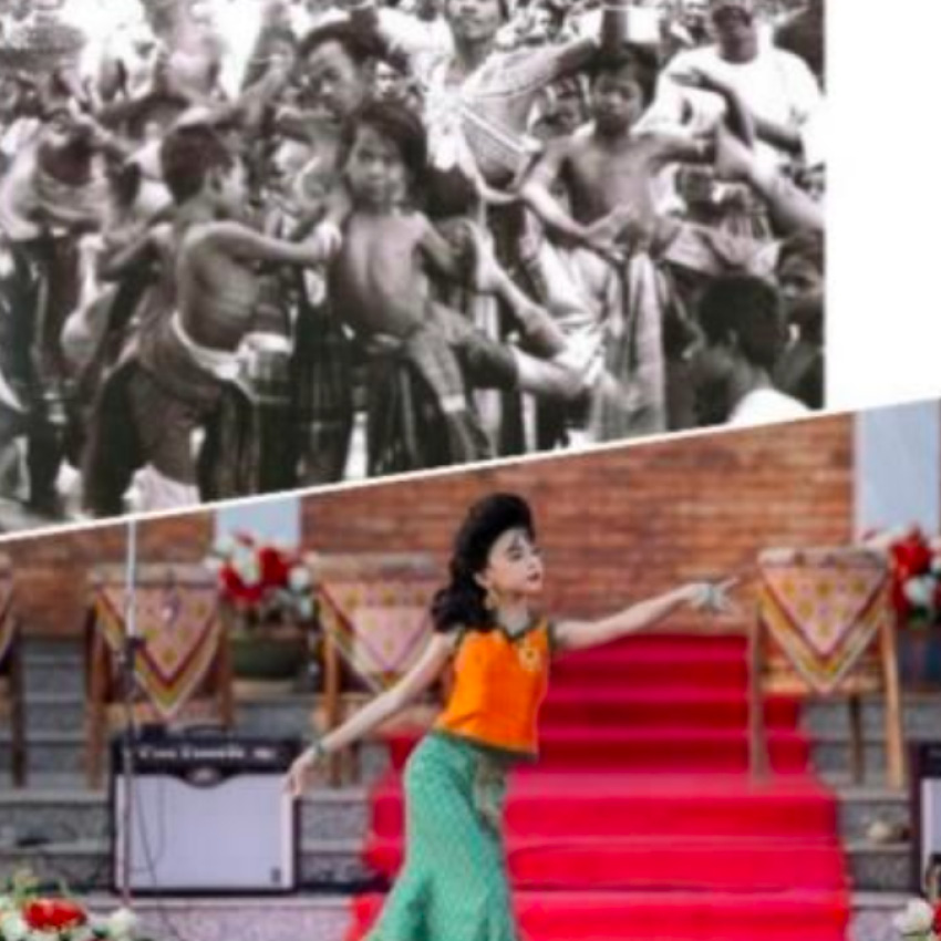 ภาพขบวนแห่และกิจกรรมในเทศกาลบุญแห่เจ้าเมืองพัทลุงและบรรพชน ที่แสดงถึงประวัติศาสตร์และนวัตกรรมทางวัฒนธรรม 2