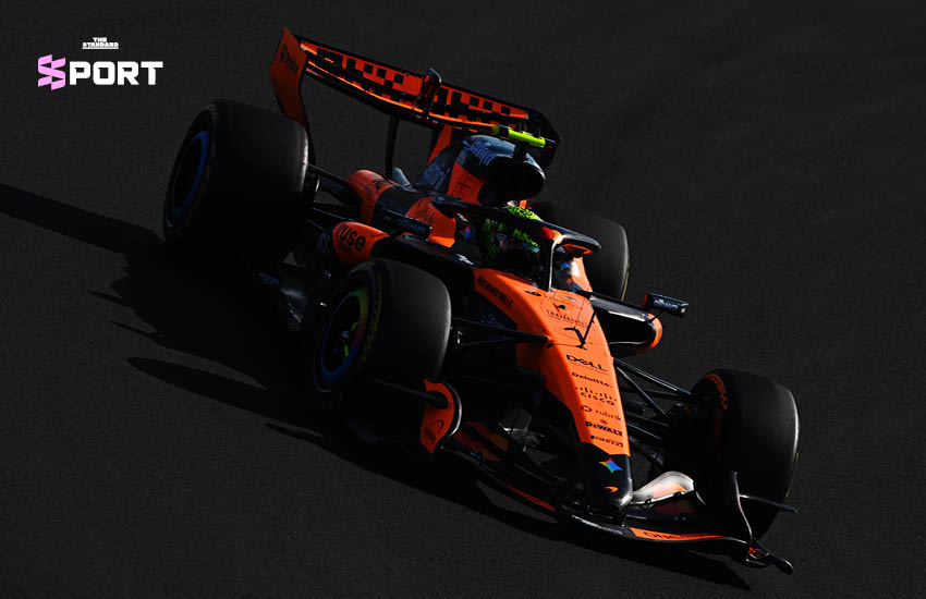 ออสการ์ ปิอัสตรี นักแข่ง F1 ขับรถ McLaren ทำเวลาเร็วที่สุดในรอบ FP2 ของ Japanese Grand Prix 6