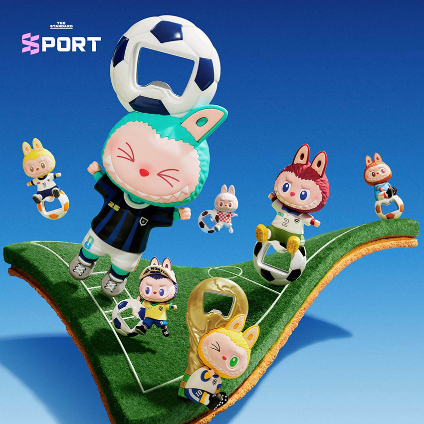ตุ๊กตา Labubu ในชุดนักฟุตบอลจากคอลเลกชัน Pop Mart x FIFA ต้อนรับฟุตบอลโลก 2026 3