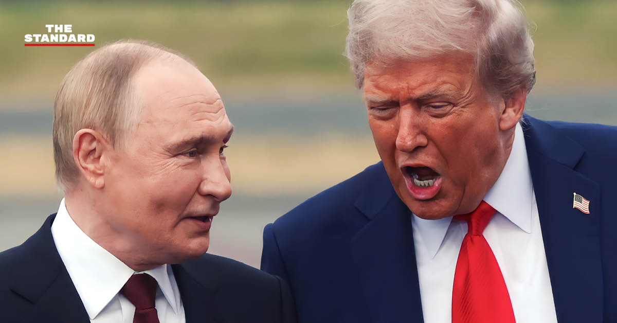 ภาพประกอบการหารือทางโทรศัพท์ระหว่าง วลาดิเมียร์ ปูติน และ โดนัลด์ ทรัมป์ เกี่ยวกับวิกฤตน้ำมันและสงคราม