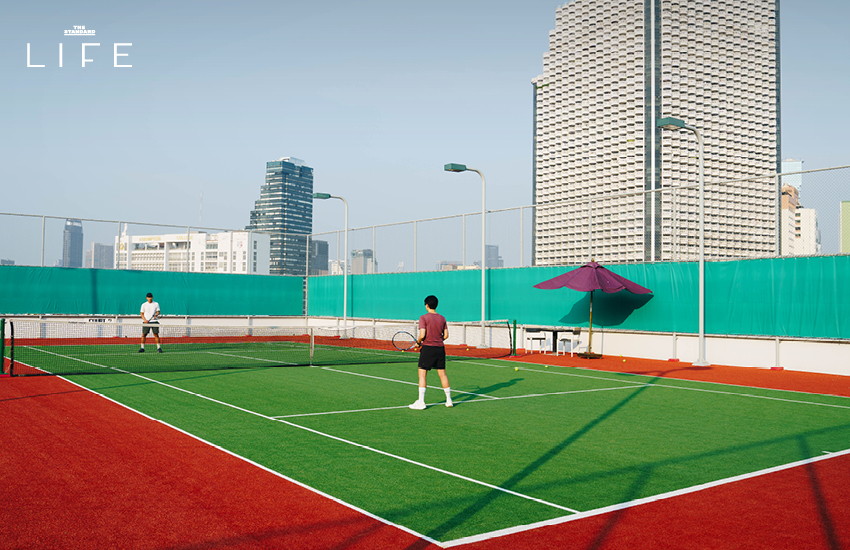 ภาพสนามเทนนิสโฉมใหม่ของโรงแรมแชงกรี-ลา กรุงเทพฯ ริมแม่น้ำเจ้าพระยา 4