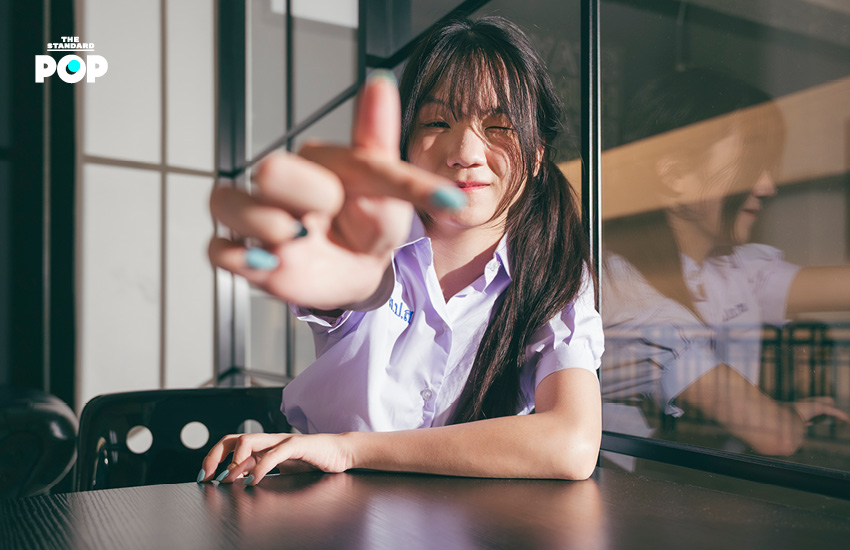 ภาพประกอบการสัมภาษณ์นักแสดงจากซีรีส์ GL เรื่อง Shock Me Girl 3