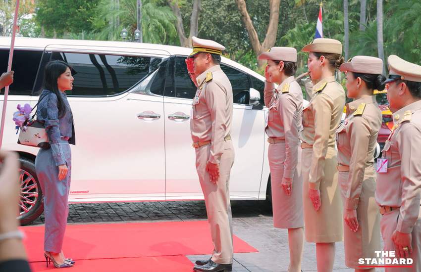 สมเด็จพระเจ้าลูกเธอ เจ้าฟ้าสิริวัณณวรี นารีรัตนราชกัญญา เสด็จทอดพระเนตรนิทรรศการผ้าไทยและหัตถกรรมชุมชนภาคเหนือ ณ มหาวิทยาลัยเชียงใหม่ 10