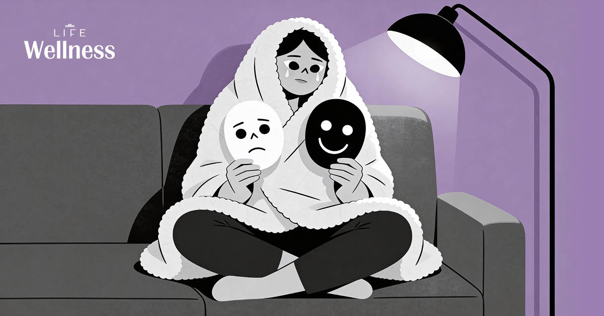 ภาพประกอบแนวคิด Toxic Positivity และการยอมรับความรู้สึกด้านลบเพื่อสุขภาพจิตที่ดี