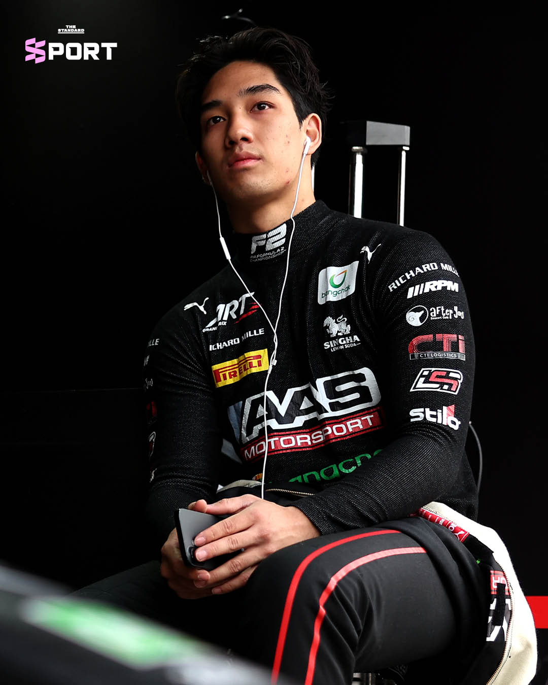 เติ้น-ทัศนพล อินทรภูวศักดิ์ นักแข่งชาวไทยจากทีม ART Grand Prix กำลังขับรถแข่ง F2 ในสนามที่เมลเบิร์น ประเทศออสเตรเลีย 1