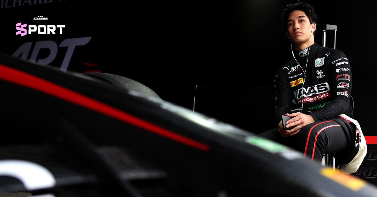 เติ้น-ทัศนพล อินทรภูวศักดิ์ นักแข่งชาวไทยจากทีม ART Grand Prix กำลังขับรถแข่ง F2 ในสนามที่เมลเบิร์น ประเทศออสเตรเลีย