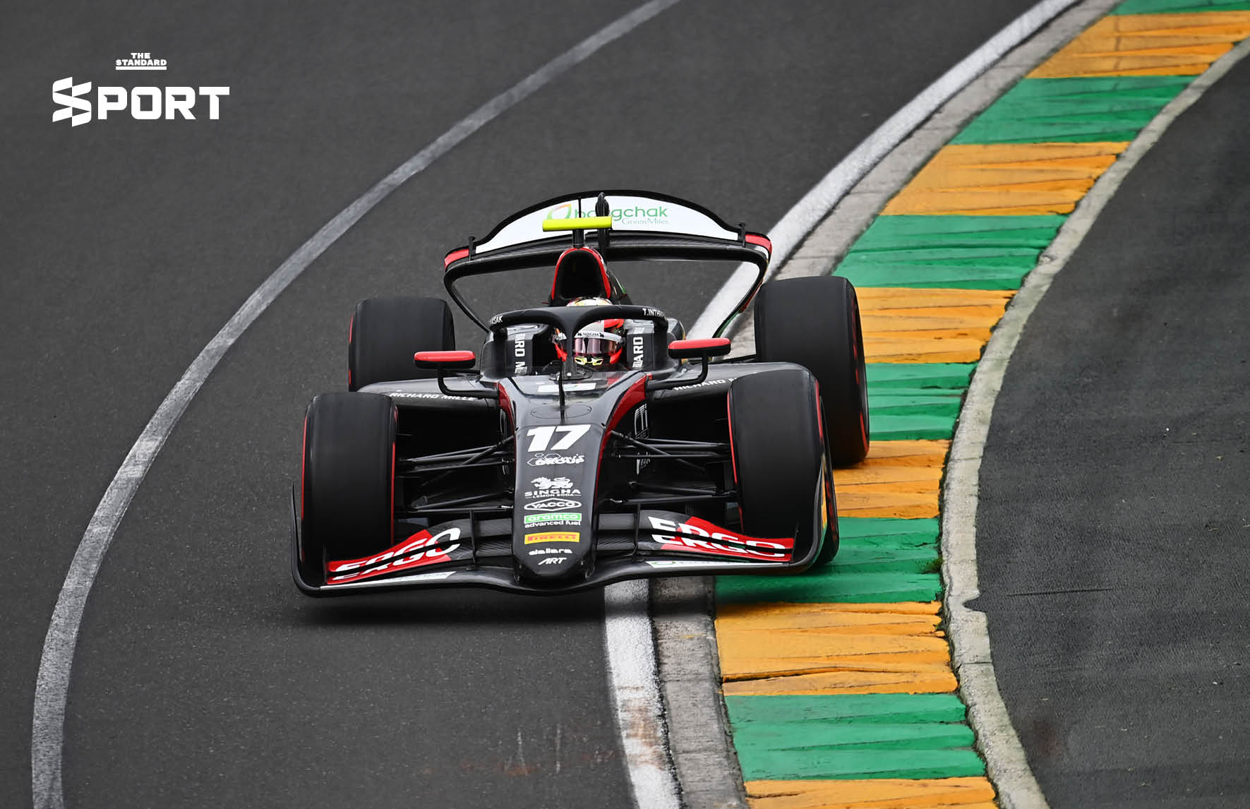 เติ้น ทัศนพล อินทรภูวศักดิ์ นักขับไทยในรถแข่ง Formula 2 บนสนาม Albert Park Circuit 3