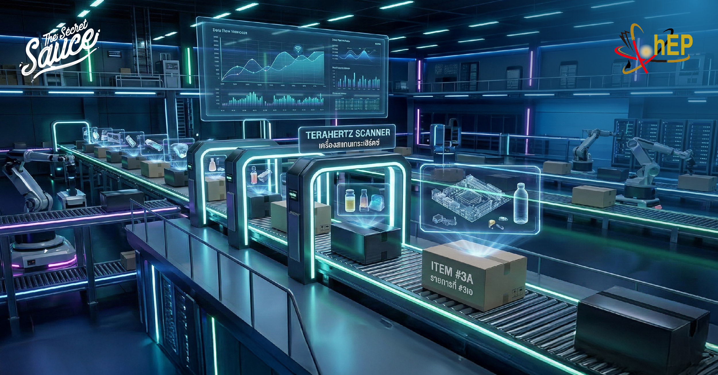 แผนภูมิแสดงแนวโน้มการเติบโตของเทคโนโลยีเทระเฮิรตซ์ทั่วโลก แยกตามการใช้งานและผลิตภัณฑ์