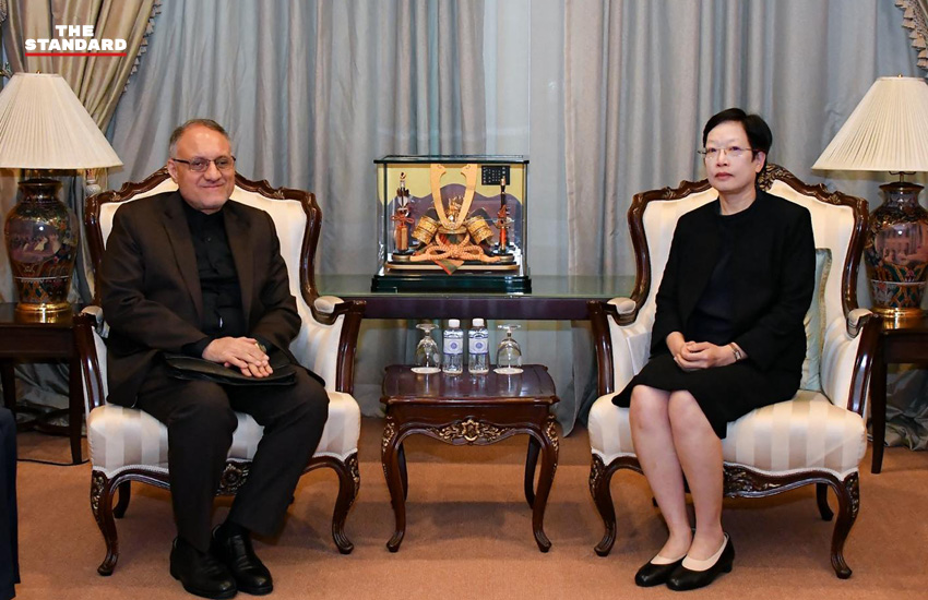 รองปลัดกระทรวงการต่างประเทศ ศิริลักษณ์ นิยม หารือกับ เอกอัครราชทูตอิหร่าน Nassereddin Heidari กรณีเรือสินค้าถูกโจมตี 2