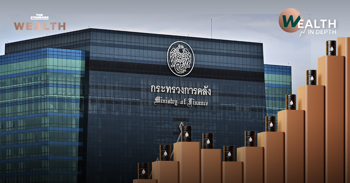 ภาพประกอบแสดงผลกระทบจากสงครามตะวันออกกลางต่อเศรษฐกิจไทย หนี้สาธารณะ และการอุดหนุนราคาน้ำมันดีเซล