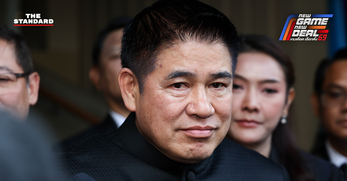 ภาพ ร.อ.ธรรมนัส พรหมเผ่า พร้อมข้อความจับมือพรรคประชาชนเป็นฝ่ายค้าน และยืนยันมีคุณธรรม