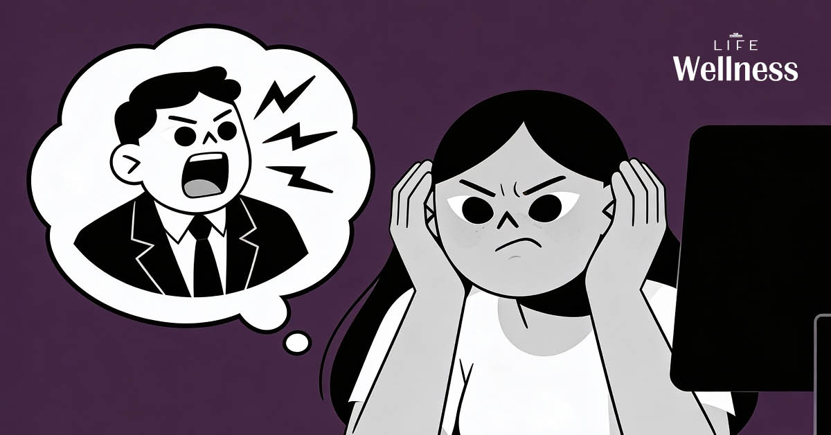 ภาพประกอบแสดงถึงความอึดอัดใจเมื่อต้องเผชิญกับหัวหน้าที่อาจเป็น Toxic Boss หรือคำวิจารณ์ที่ยากจะรับฟัง